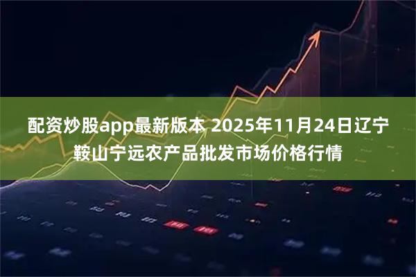 配资炒股app最新版本 2025年11月24日辽宁鞍山宁远农产品批发市场价格行情