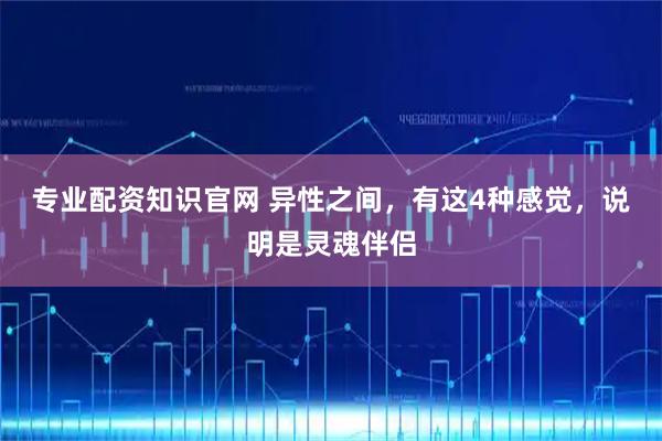 专业配资知识官网 异性之间，有这4种感觉，说明是灵魂伴侣